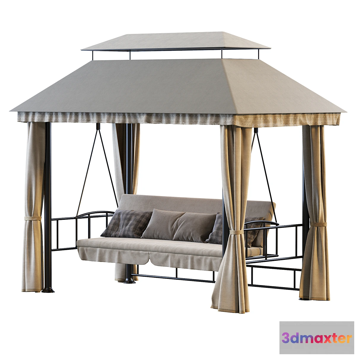 1335535 - Garden swing with a tent ART138 3D Max