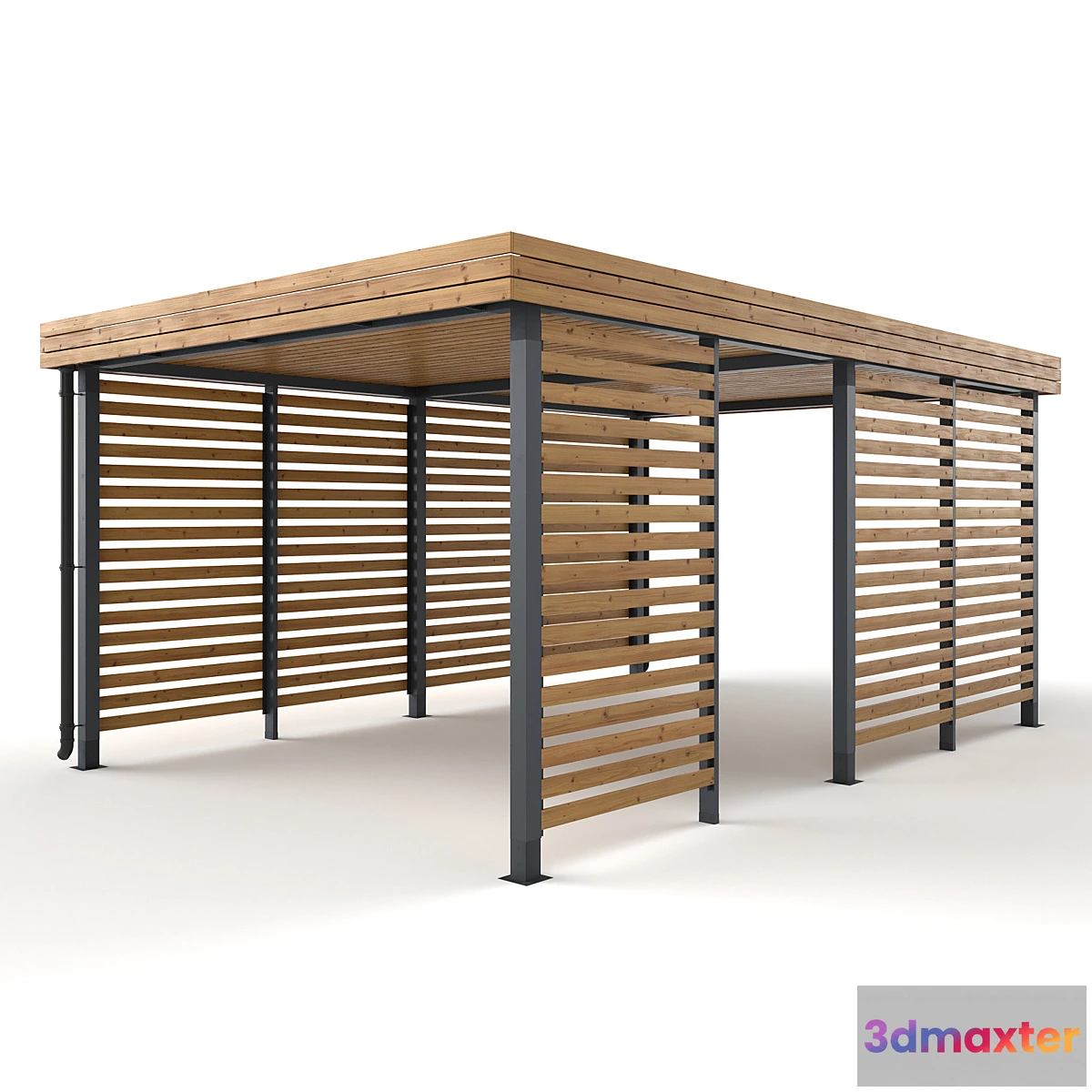 1339068 - Wooden pergola canopy 4 3D Max