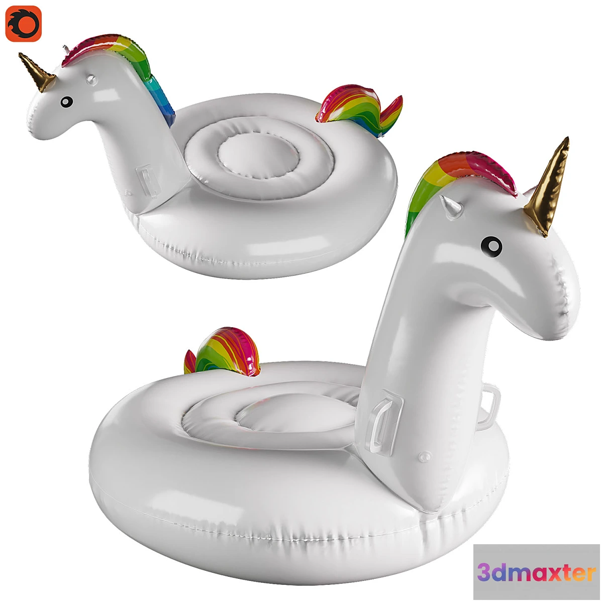 1339421 - Inflatable unicorn circle 3D Max
