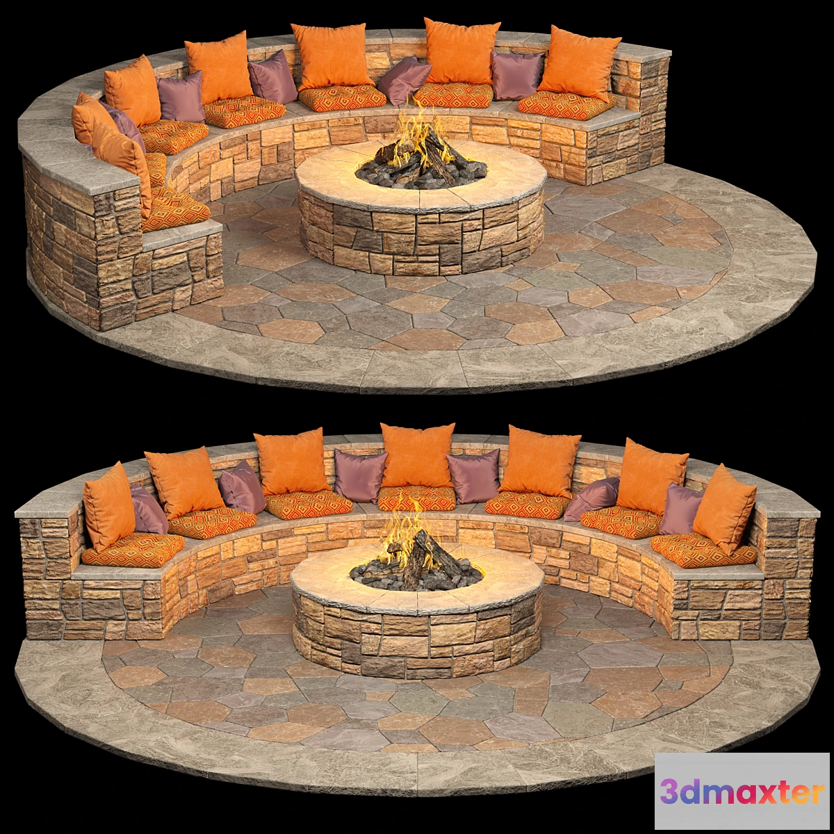 1339941 - Campfire place 3D Max