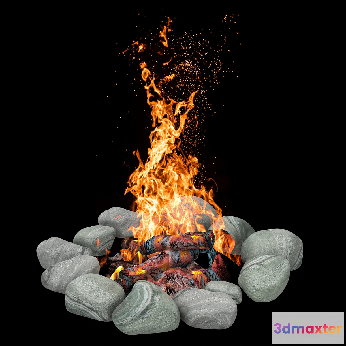 1346314 - camping fire 007 - No.2 3D Max