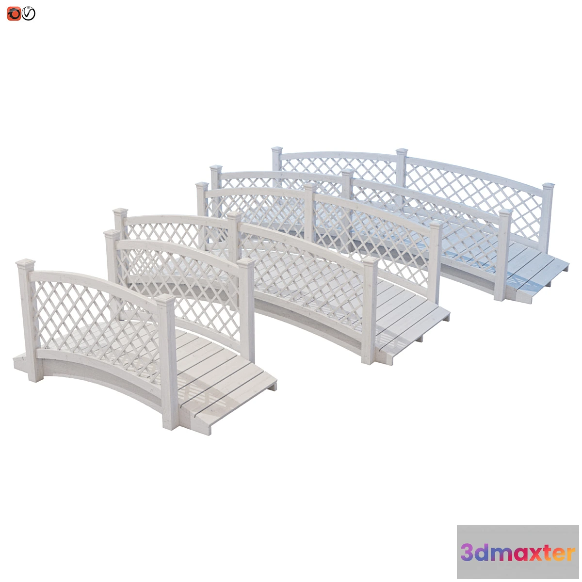 1349969 - Garden bridges set 8 3D Max