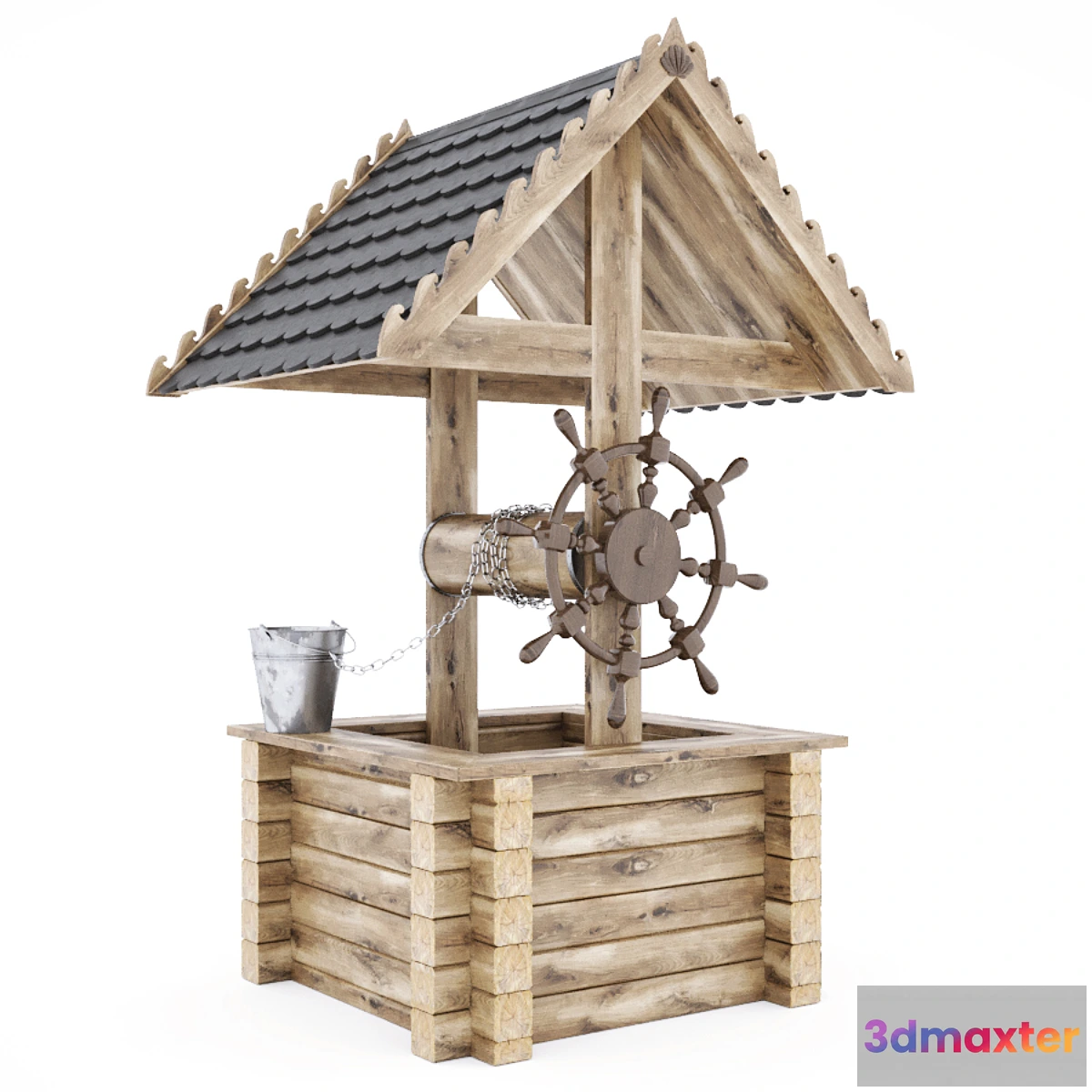 1350273 - Wooden_Wishing_Well 3D Max