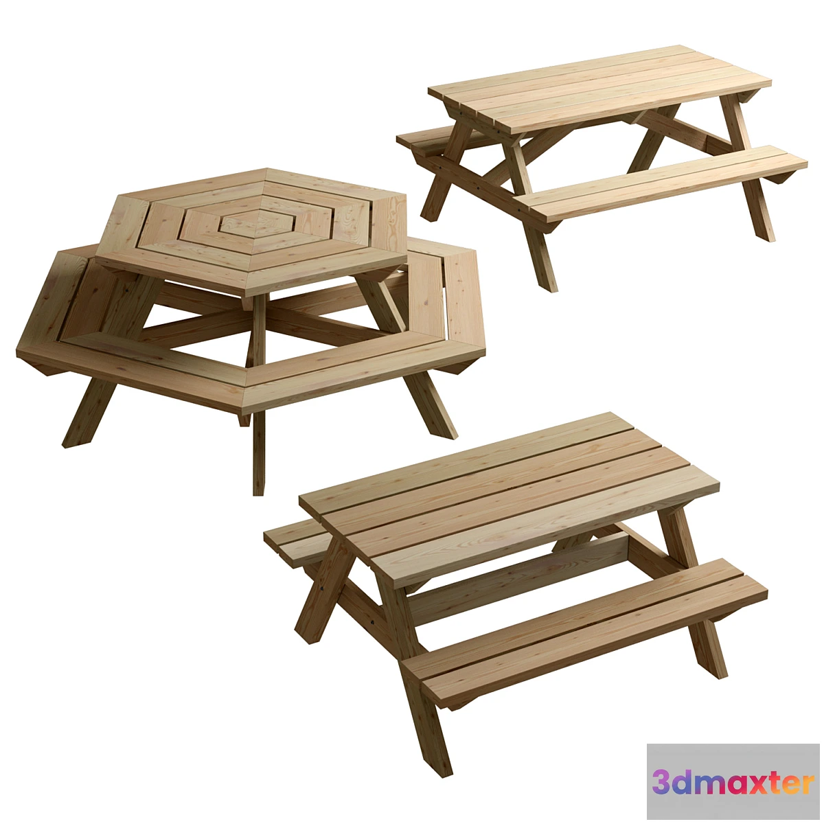 1356127 - Garden benches 3D Max