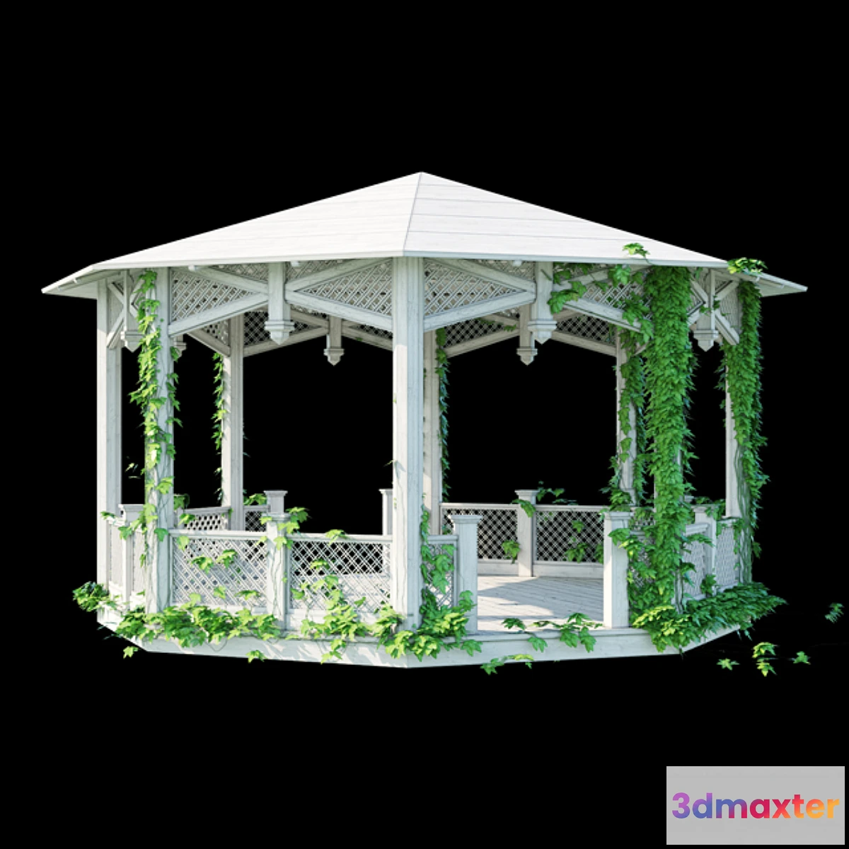 1356257 - Octagonal Arbor 3D Max