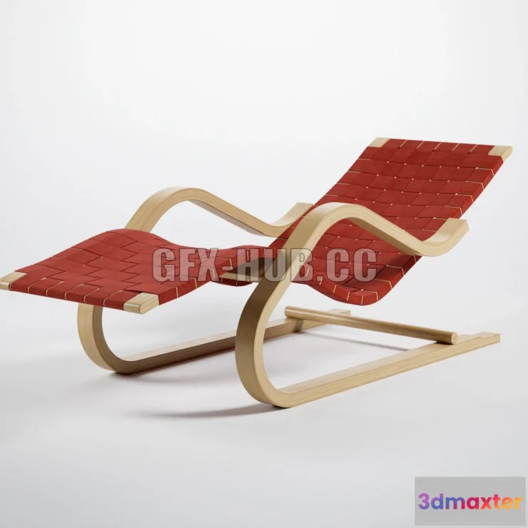 1546571 - Alvar Aalto Lounge Chair 43 3D Max