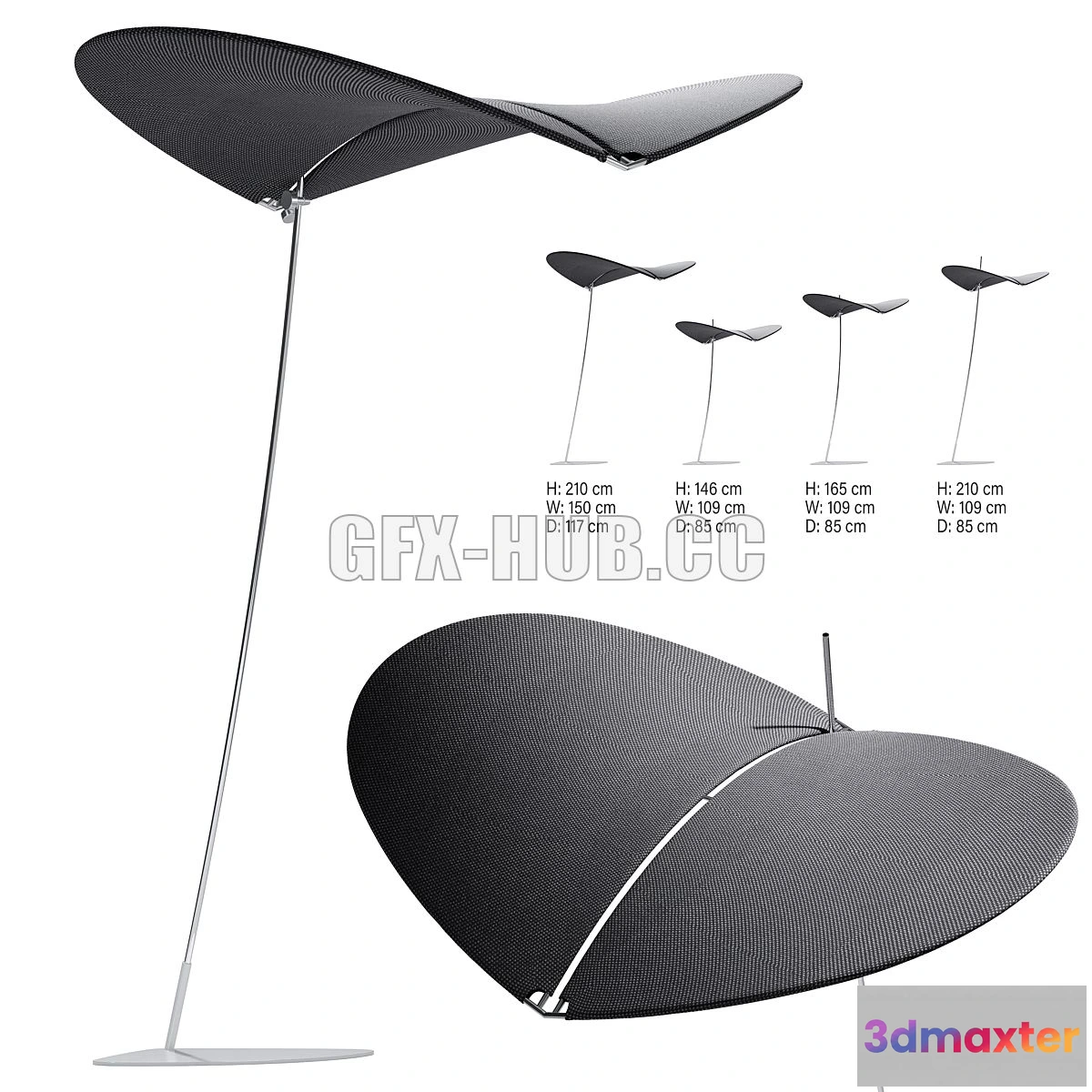 1546659 - Egoparis Petal Sunshade 3D Max