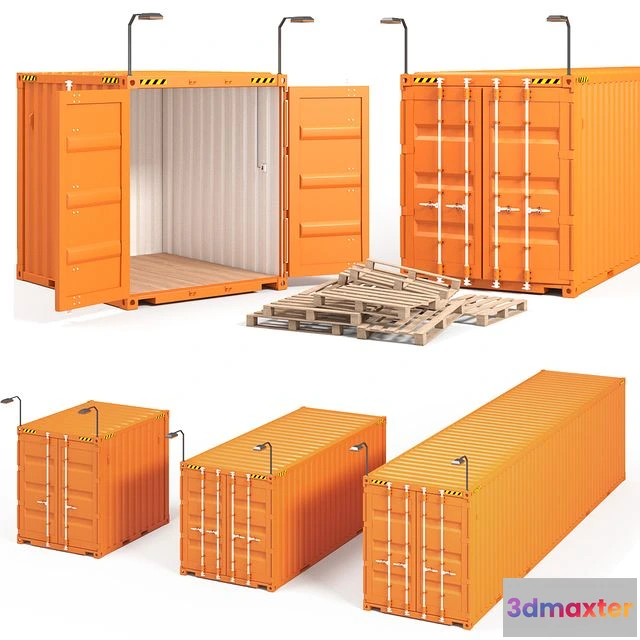 1548541 - Container 10 20 40 ft 3D Max