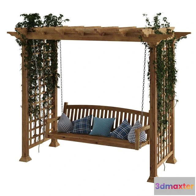 1549485 - Garden swing pergola 3D Max