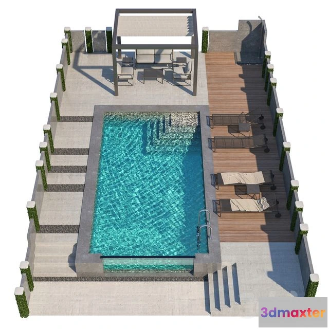 1559439 - Gazebo and Swimming Pool #5 3D Max