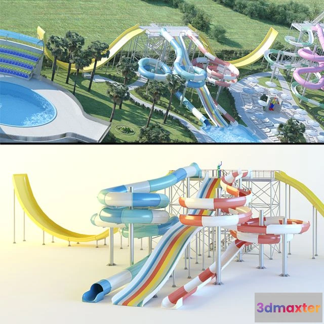 1560346 - Water Slides 3D Max