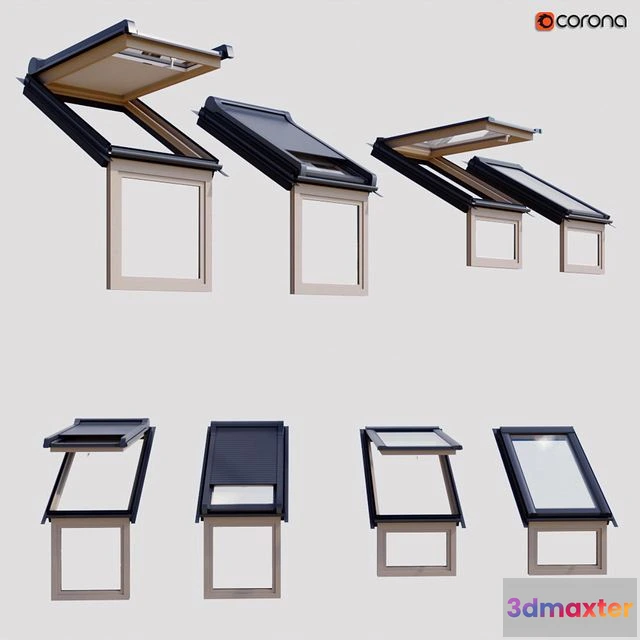 1561453 - Skylights set 3D Max