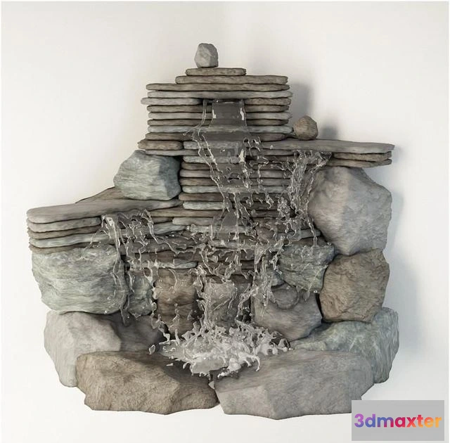 1561663 - Decorative waterfall 3D Max