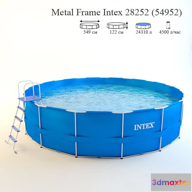 1564092 - Frame pool Intex (blue) 3D Max