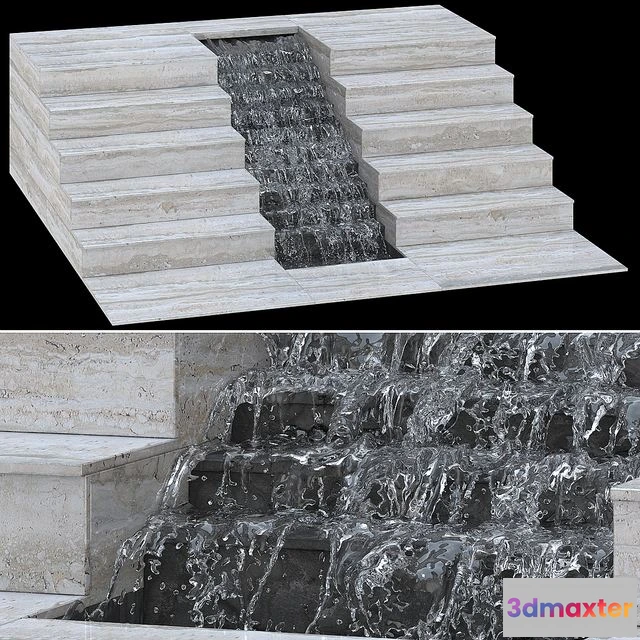 1566118 - Waterfall fountains stairs_007 3D Max