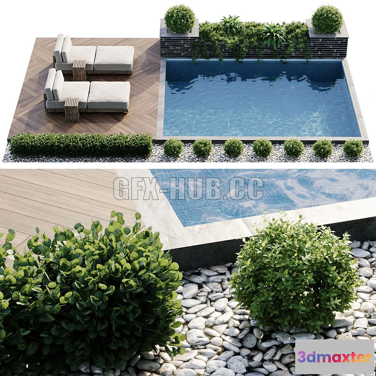 1567862 - Swimming pool 3D Max