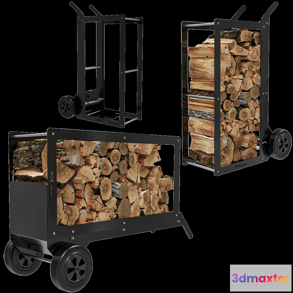 1609370 - Weltevree - Storage frame and trolley Woodstock 3D Max