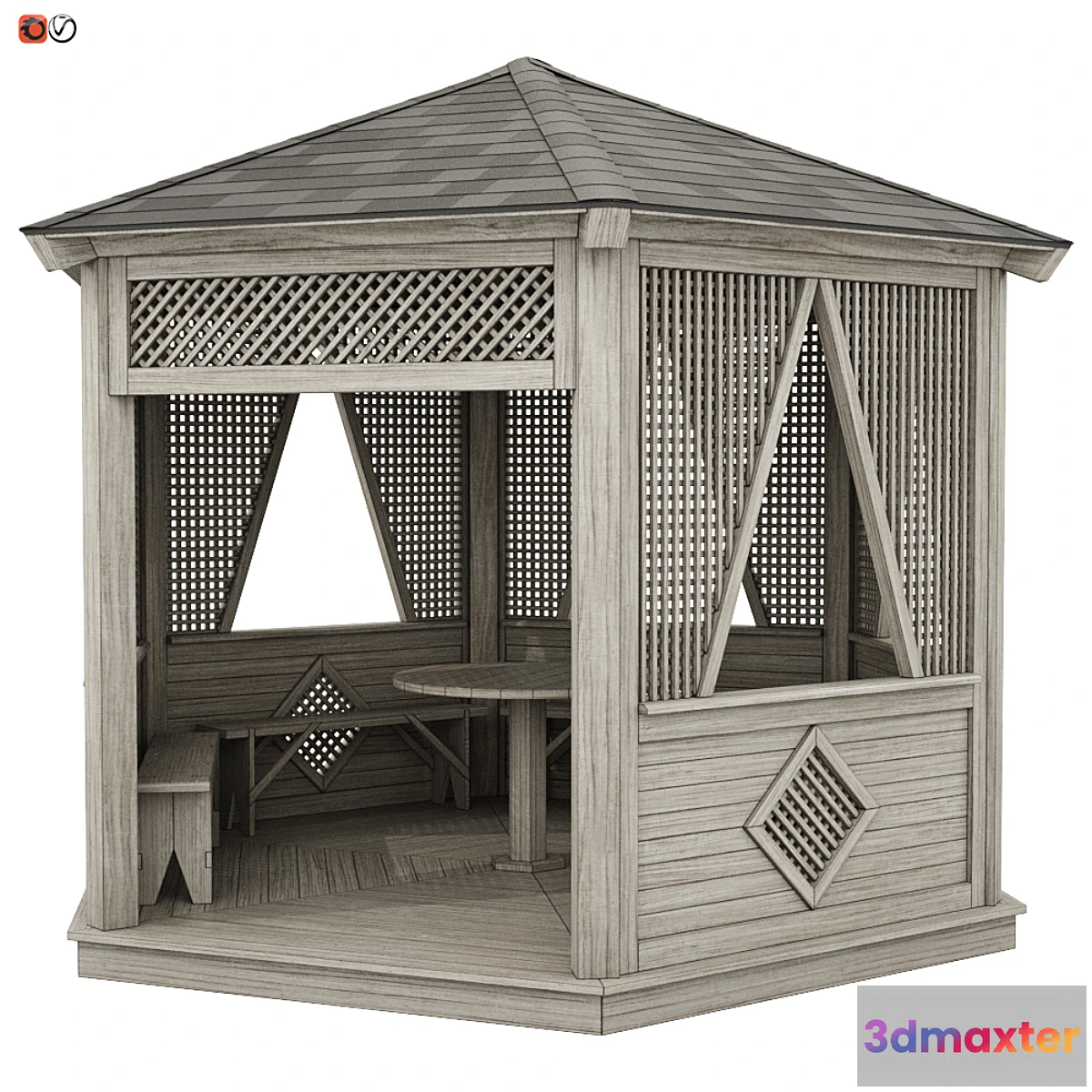 541317 - Garden Gazebo made of wood 04