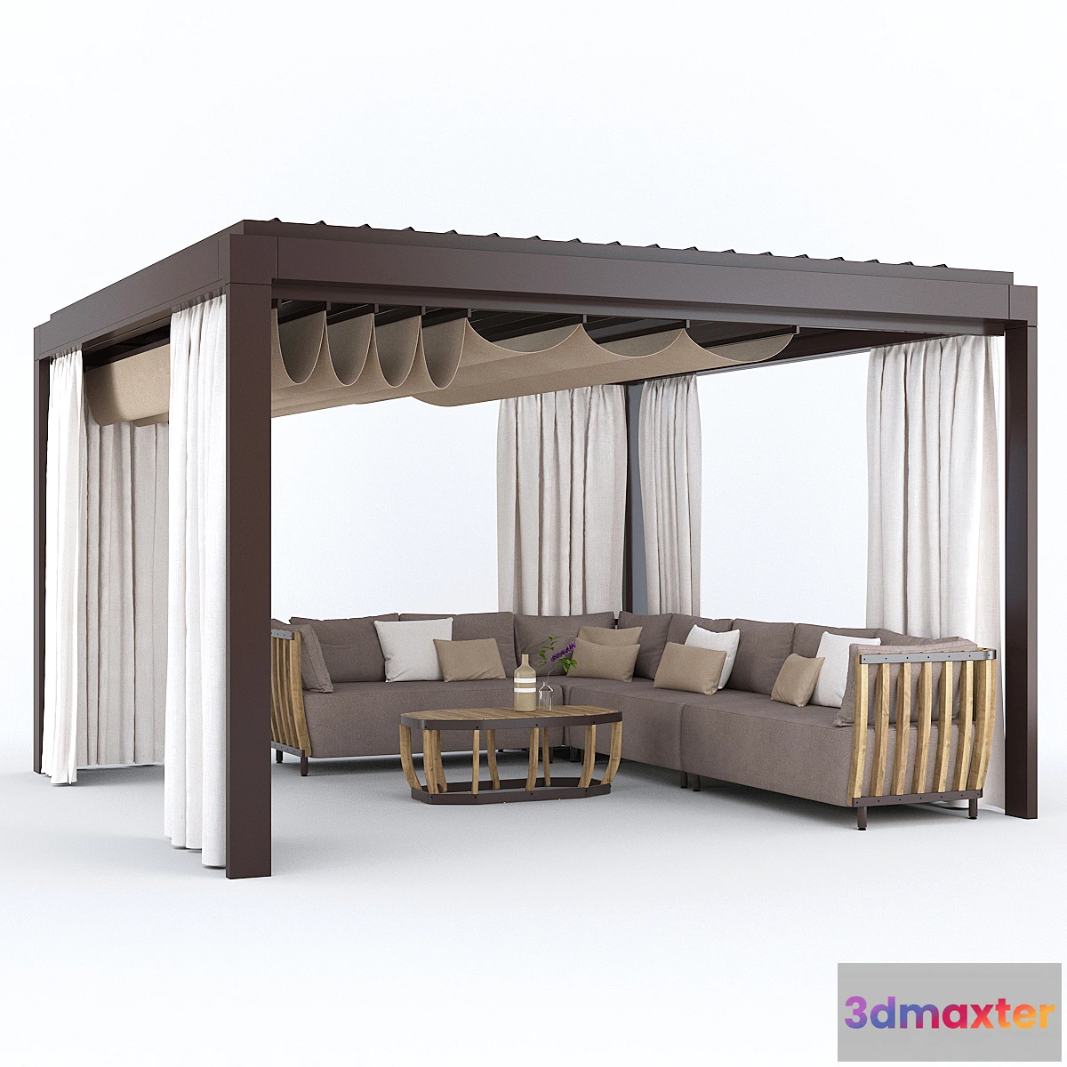 541383 - Garden Arbor with sofa Eivissa Ethimo