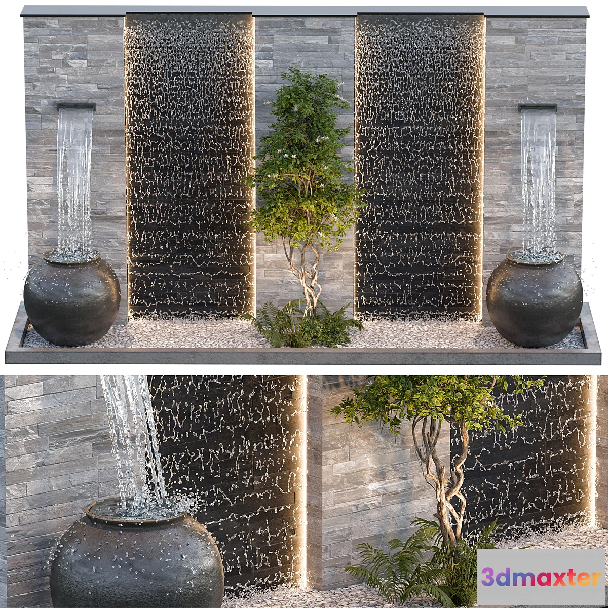 590114 - Waterfall fountains cascade 22