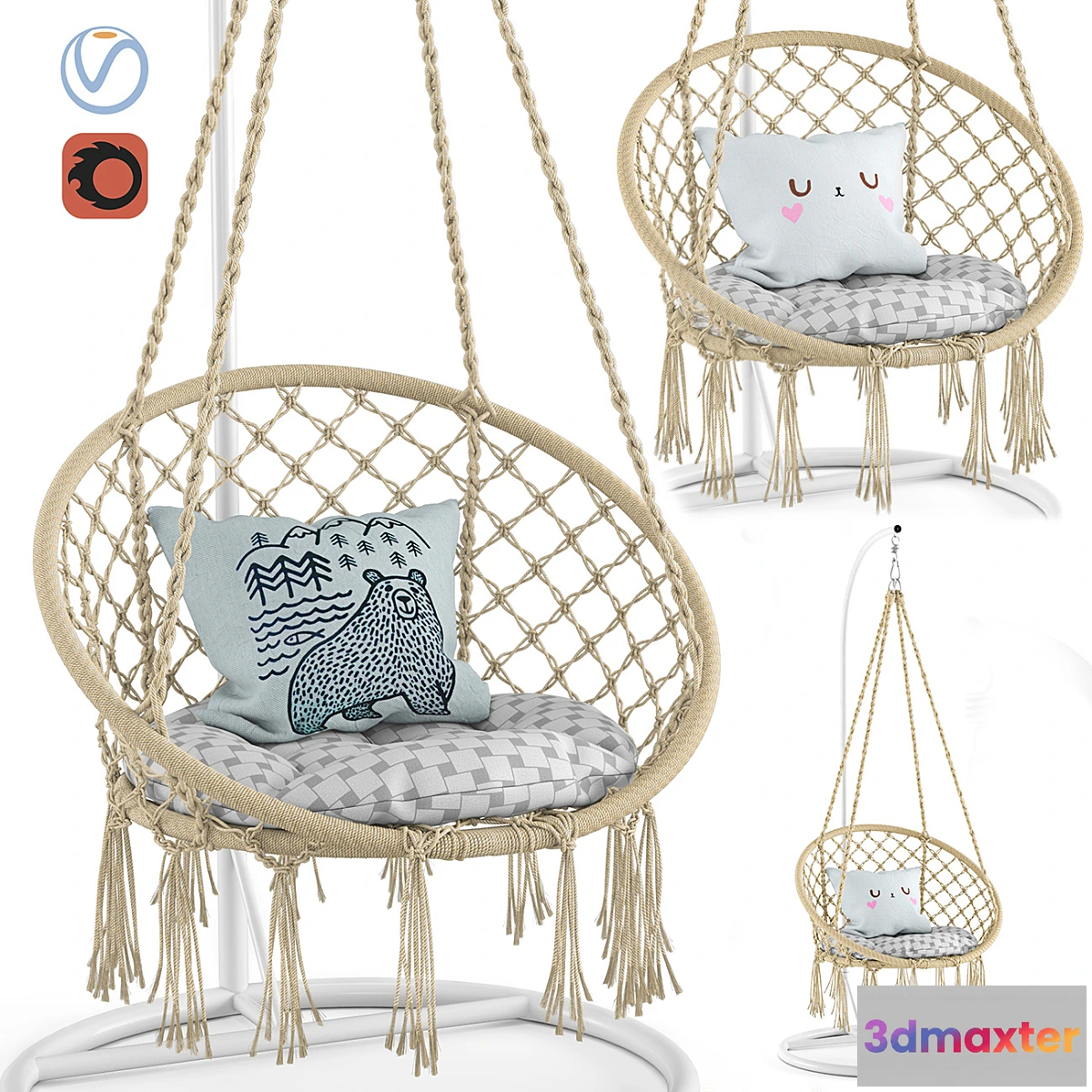 622989 - Ohuhu Hanging Hammock Swing Chair