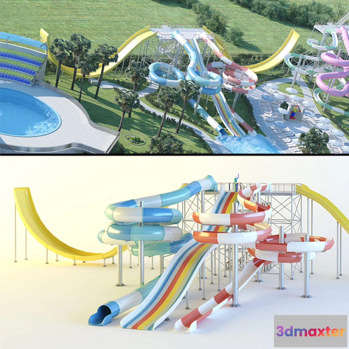 634739 - Water Slides Wave Slide Black Hole Wide Slide Raing Slide.