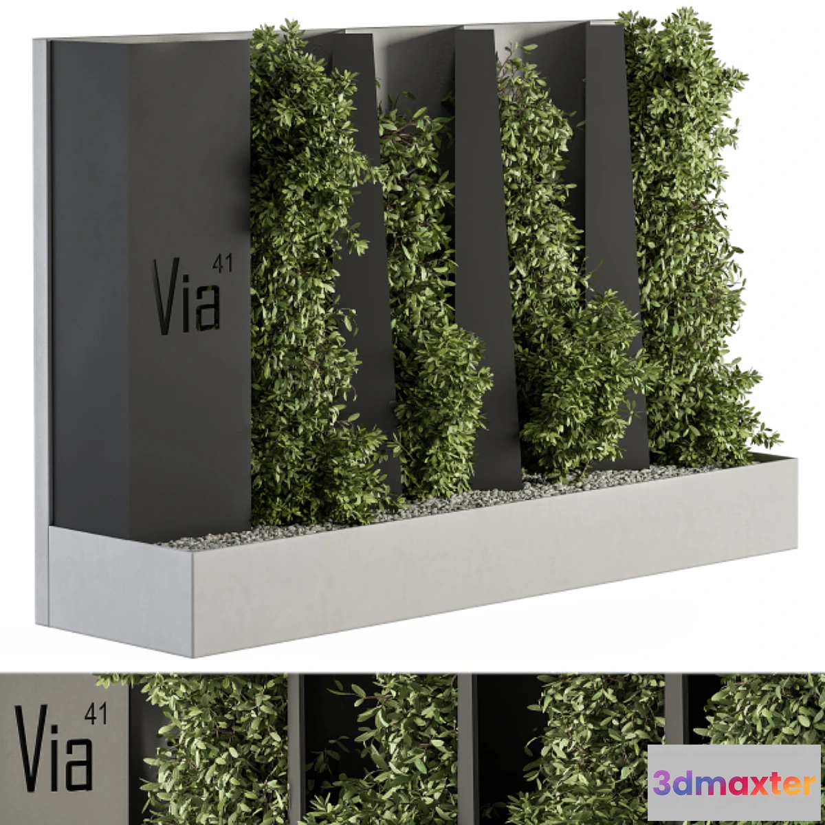 777569 - Outdoor Green Wall and Fence - Architecture Element 44