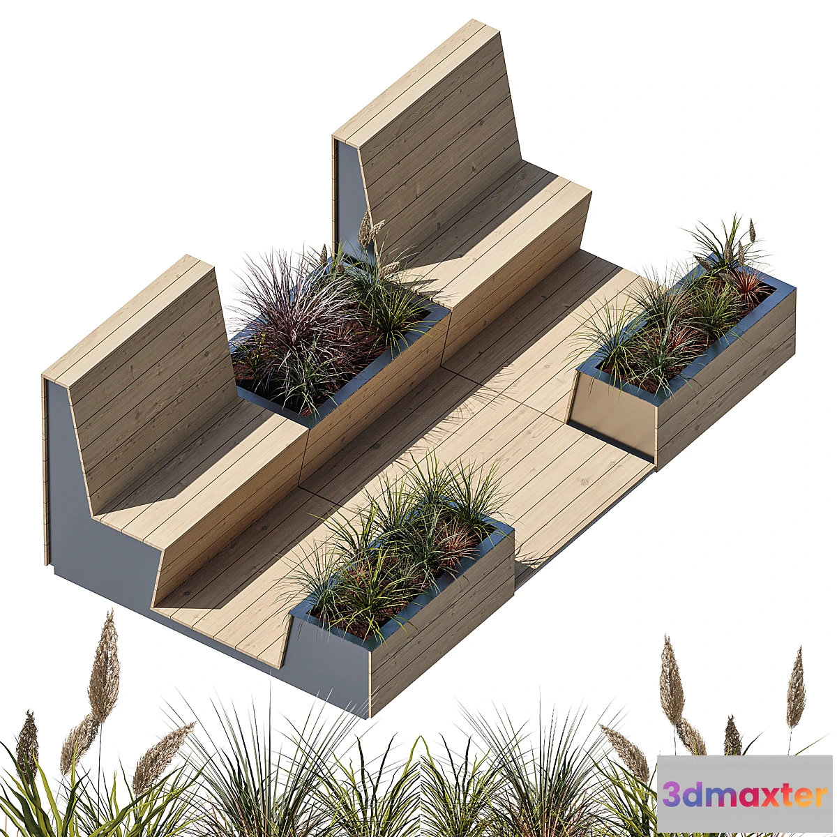 777651 - Parklet with two benches