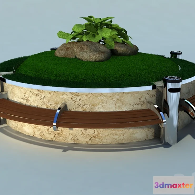 802746 - flowerbed with private estate