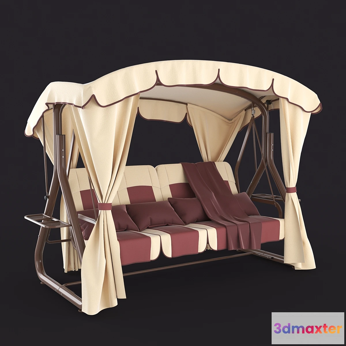 814762 - Garden swing suspended quadruple - No.3