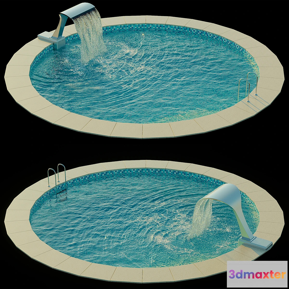 814964 - Swimming pool with waterfall - No.2