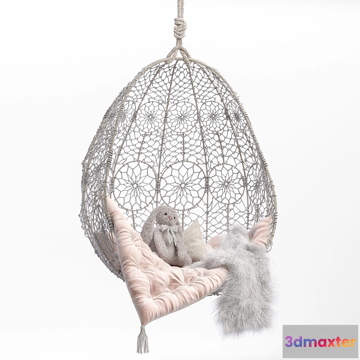 833906 - Garden swing Knotted Melati Hanging Chair - No.4