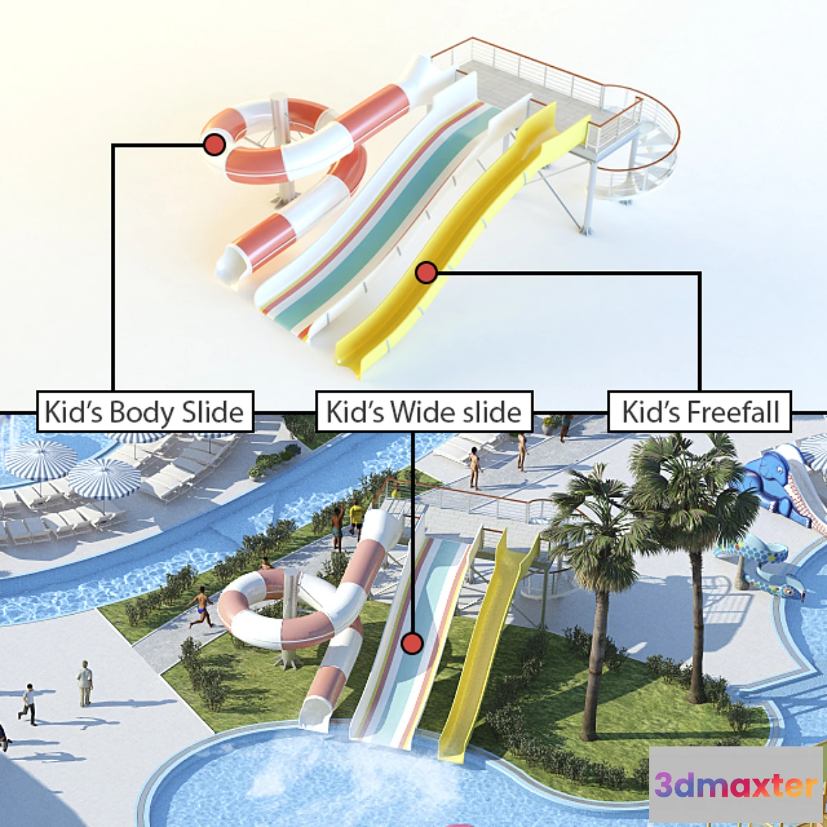 896742 - Waterslides Kid’s Body Slide Kid’s Wide slide Kid’s Freefall - No.2