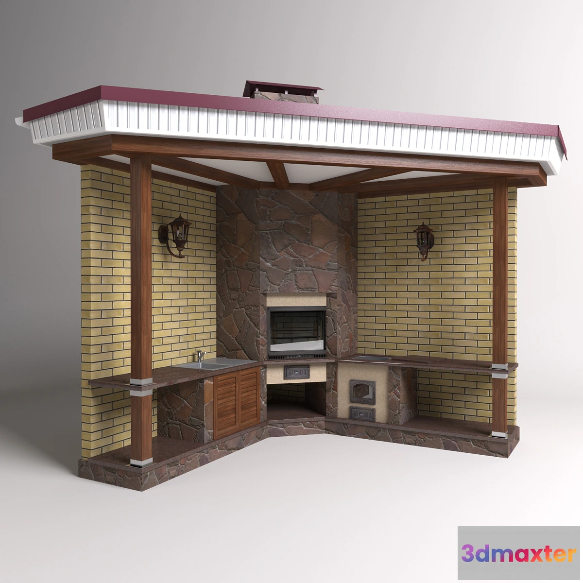 1271647 - Summer kitchen - No.2 3D Max