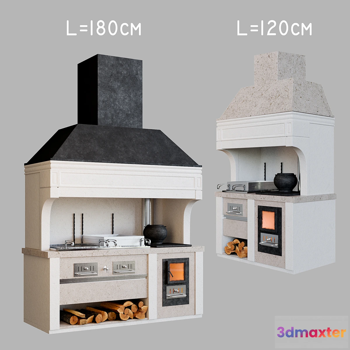 1313679 - Stationary barbecue 3D Max