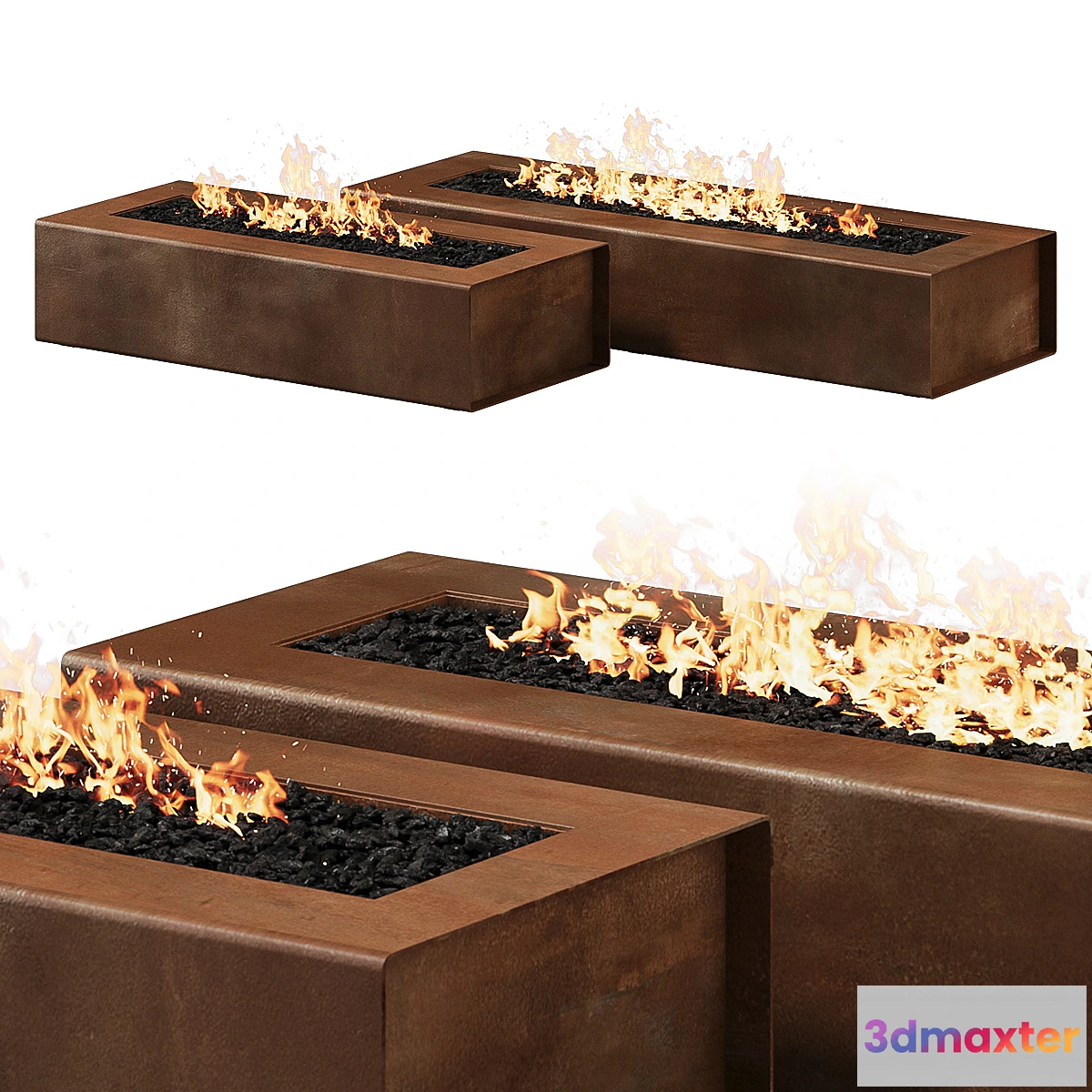 1348222 - Robata Corten Firepit by Paloform 3D Max