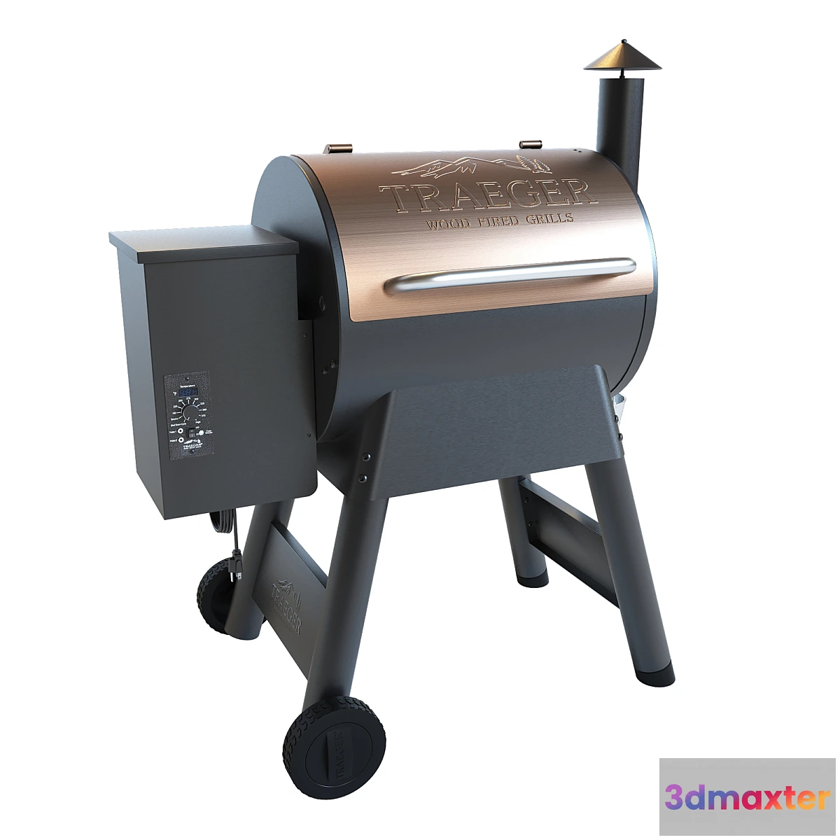 1350071 - Traeger Outdoor Barbecue Grill - Pro Series 22 3D Max