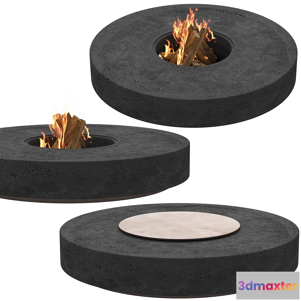1357612 - 035_Travertine BBQ Dark 00 3D Max