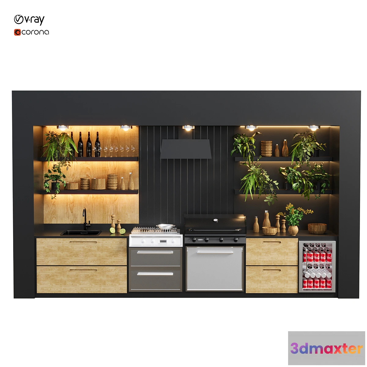 1402124 - outdoor kitchen 78 3D Max