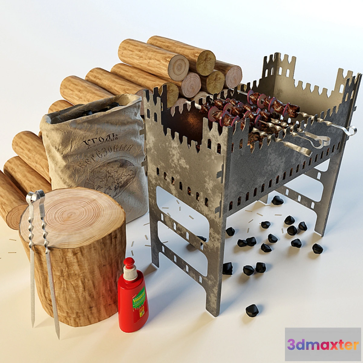 1407684 - Brazier 3D Max