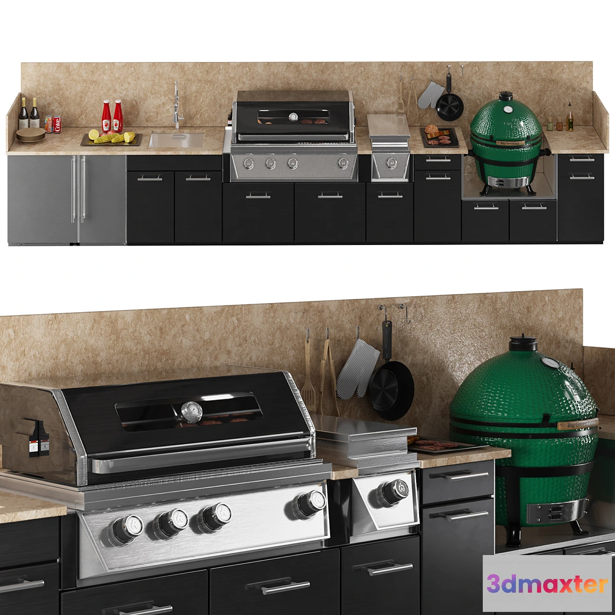 1425010 - TREX outdoor kitchen 3D Max