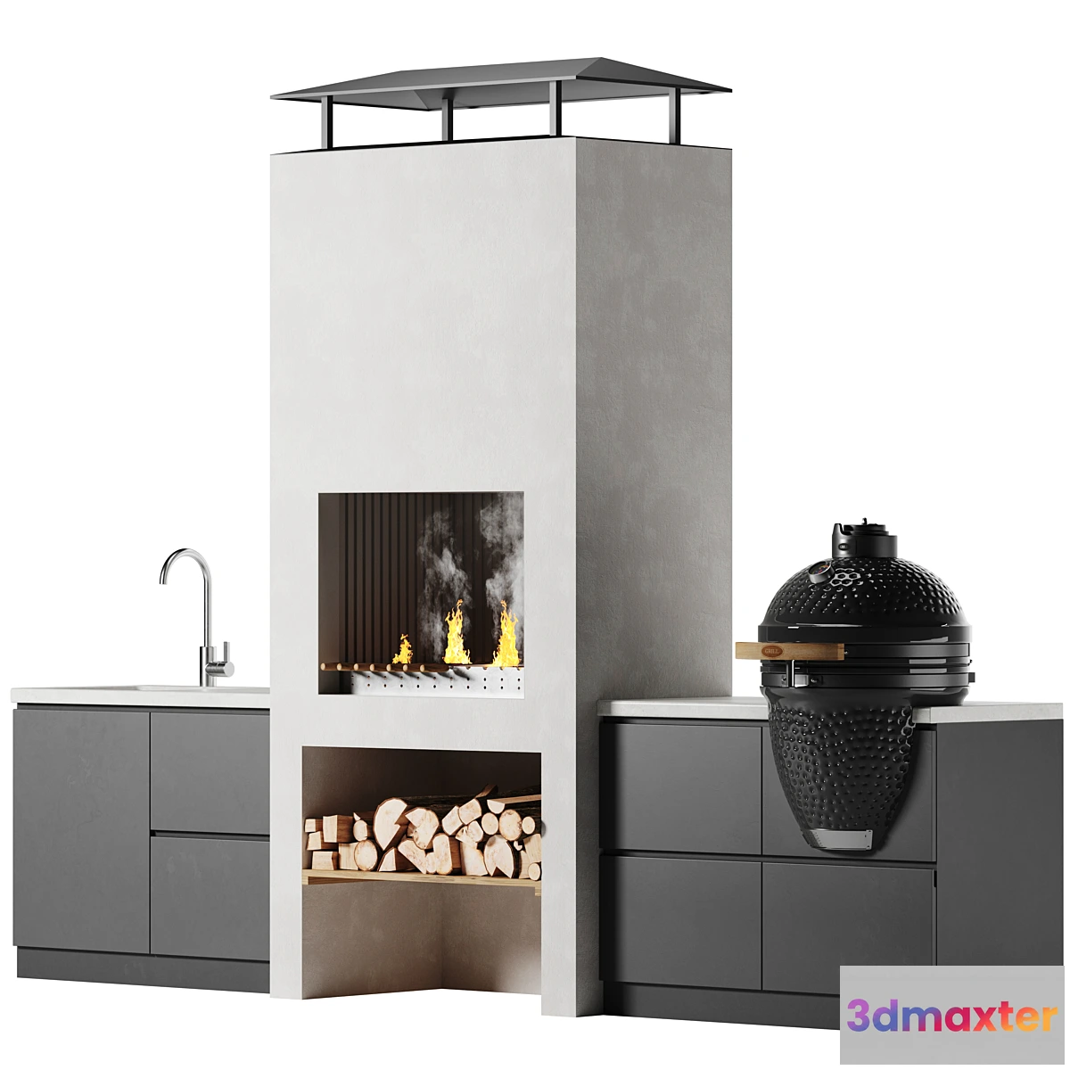 1425460 - BBQ oven 3D Max