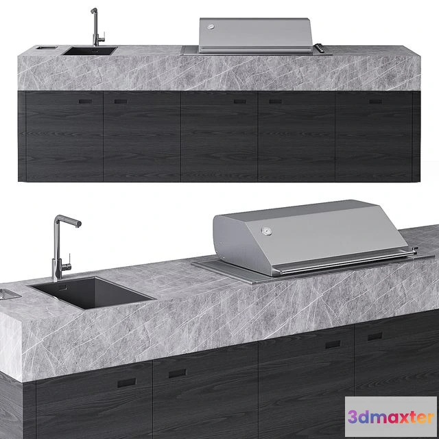 1538480 - OCQ BBQUBE PRO Outdoor kitchen 3D Max