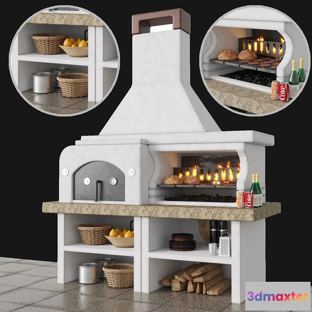 1555579 - palazzetti grill 3D Max