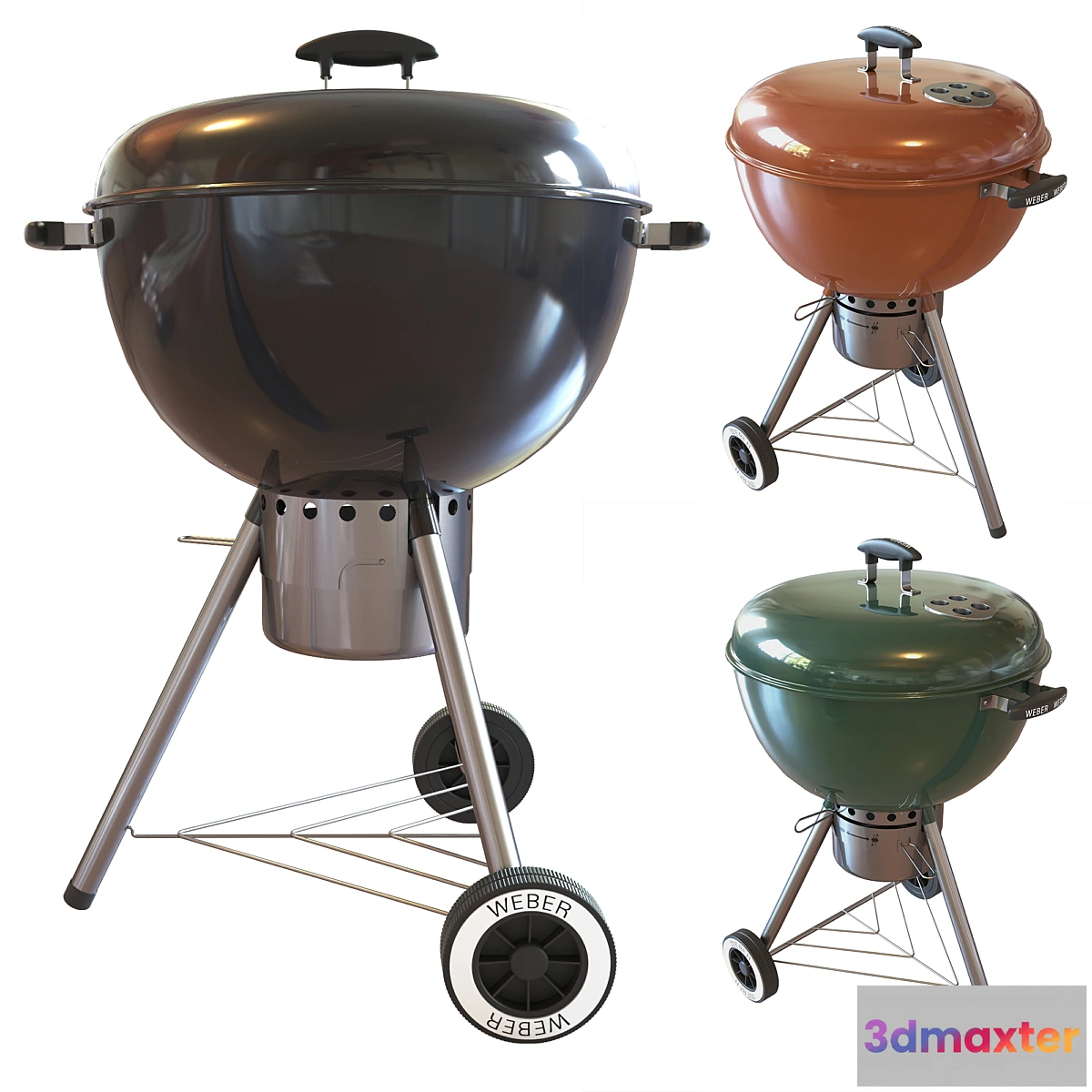540606 - Street grill barbecue Weber One - Touch Gold Charcoal Grill