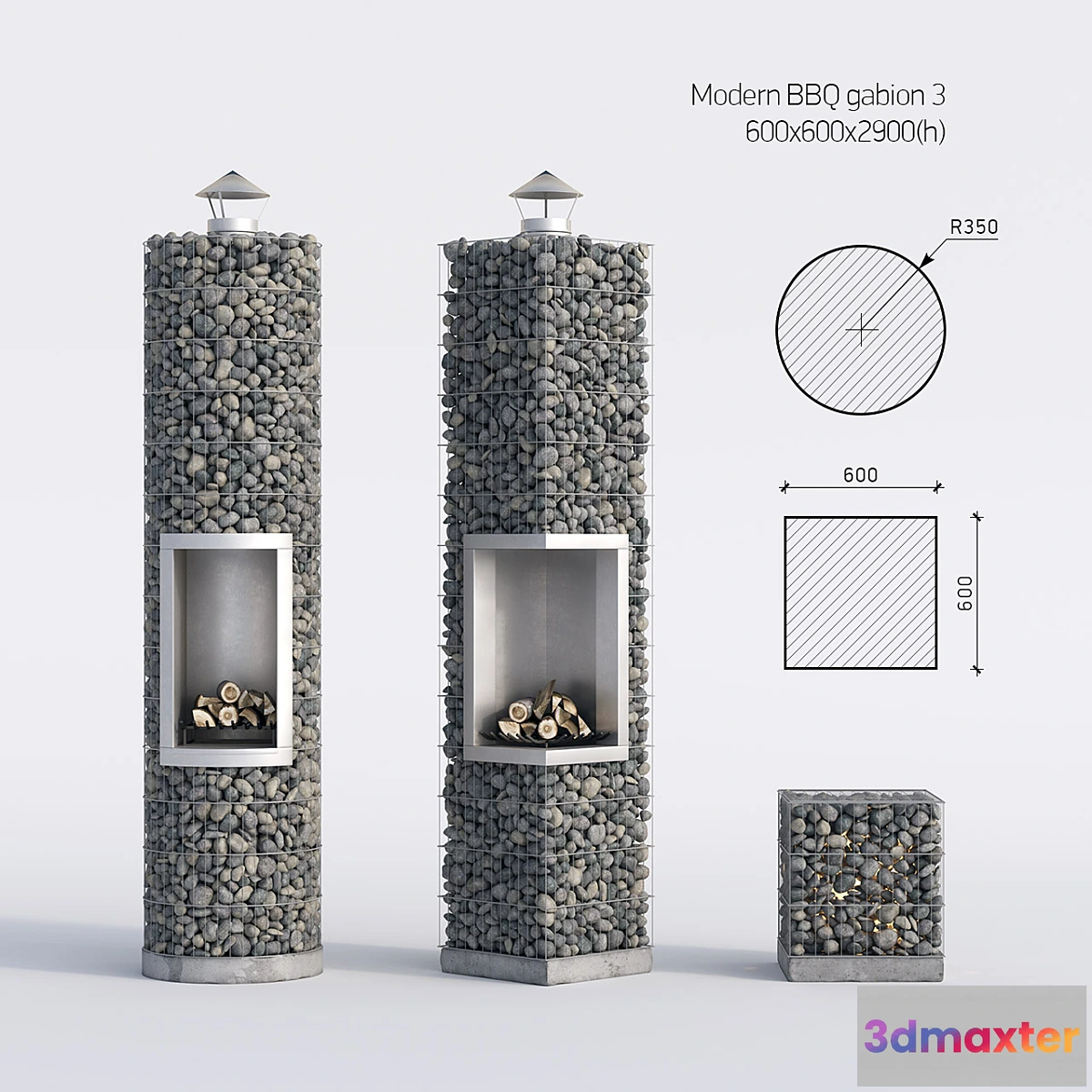 873467 - Modern barbecue from gabion 3 - No.5