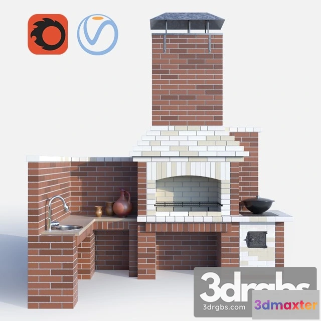904796 - Barbecue Outdoor Brick