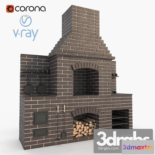 904820 - Brick BBQ Oven