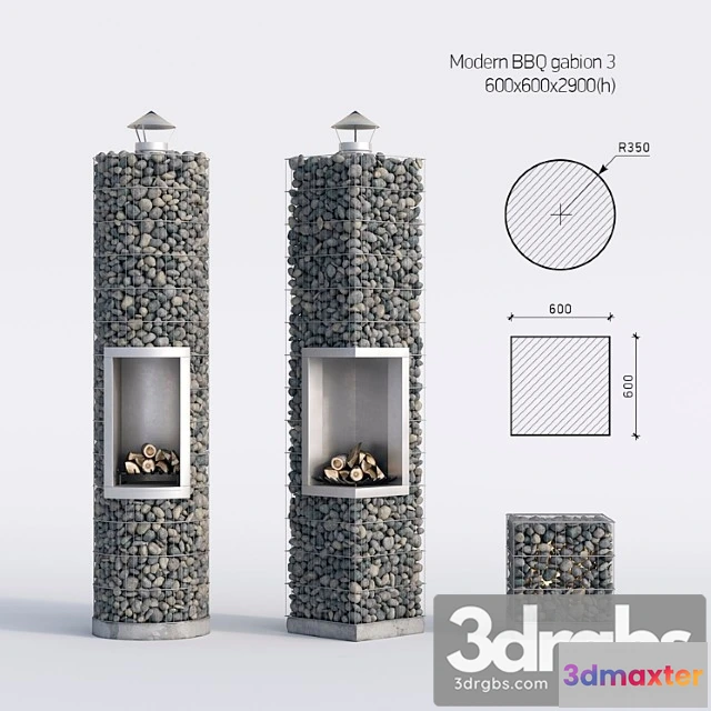 904900 - Modern Barbecue From Gabion 3