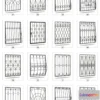 1284156 - Collection of 69 welded window guards - No.2 3D Max